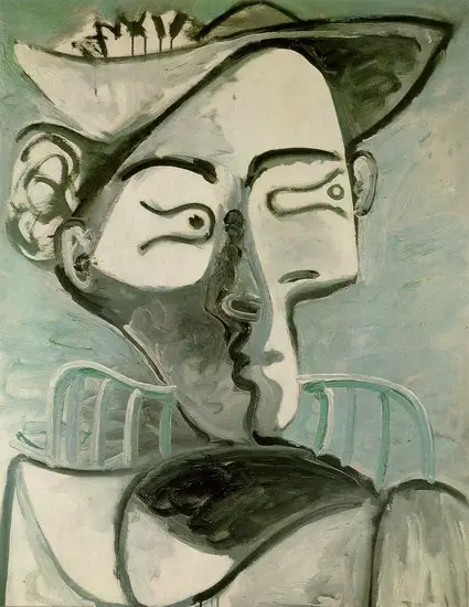 Pablo Picasso. Seated Woman with Hat, 1962