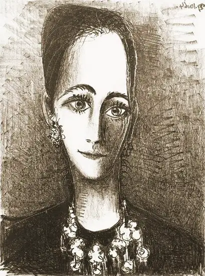 Pablo Picasso. Portrait of Mademoiselle Rosengart, 1964