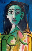 Pablo Picasso. Portrait of Jacqueline, 1956