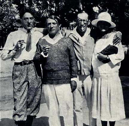 Jean Cocteau , Picasso , Stravinsky & Hohlova