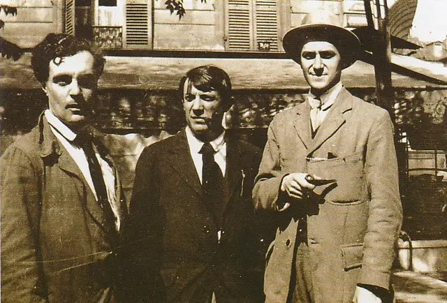 Amedeo Modigliani, Pablo Picasso and Andre Salmon
