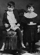 Pablo with his sister Lola,
1889