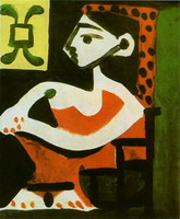 Pablo Picasso. Portrait of Jacqueline profile II
