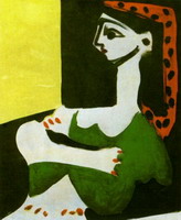 Pablo Picasso. Portrait of Jacqueline profile I