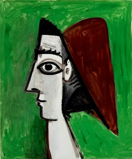 Pablo Picasso. Visage feminin- profil, 1960