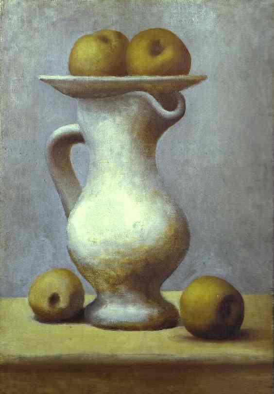 Pablo Picasso. Still-Life with a Pitcher and Apples, 1919