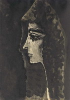 Pablo Picasso. Spanish IV profile, 1960