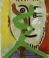 Pablo Picasso. Man Head IV