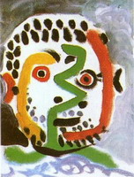Pablo Picasso. Man head 9
