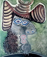 Pablo Picasso. Head of Human profile
