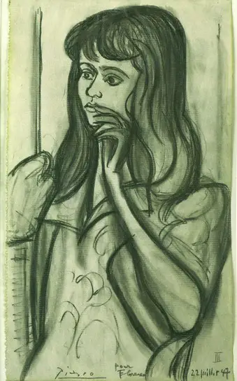 Pablo Picasso. Portrait of Florence Loeb, 1947