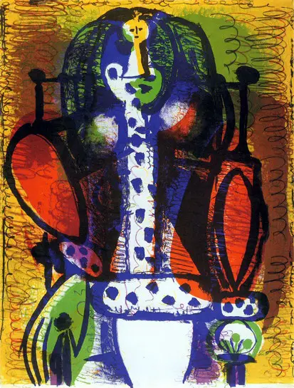 Pablo Picasso. Woman in a chair II, 1948