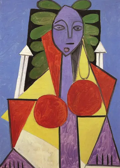 Pablo Picasso. Woman in an armchair (Françoise Gilot), 1946