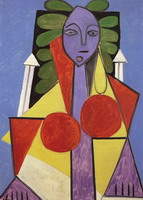 Pablo Picasso. Woman in an armchair (Françoise Gilot)