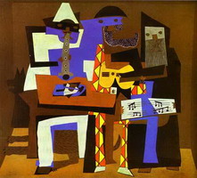 Pablo Picasso. Three Musicians, 1921