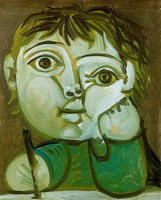 Pablo Picasso. Claude Writing, 1951