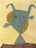 Pablo Picasso. Green animal head