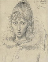 Pablo Picasso. Portrait of Sylvette David 01, 1954