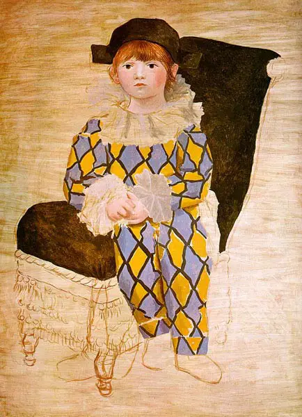 Pablo Picasso. Paulo as Harlequin, 1924