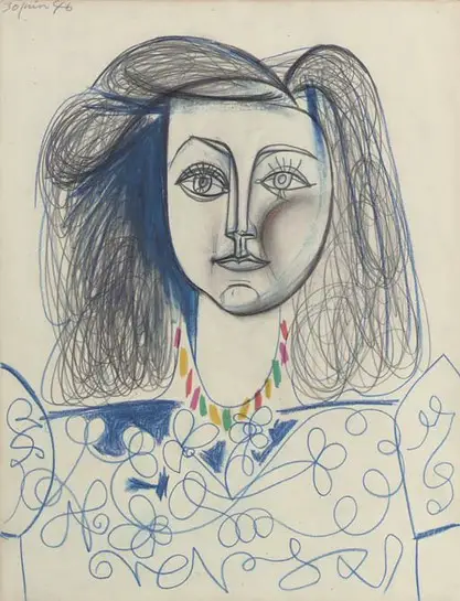 Pablo Picasso. Bust of a Woman (Françoise Gilot), 1946