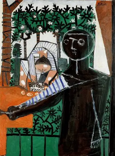 Pablo Picasso. Paloma front garden, 1953