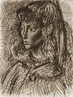 Pablo Picasso. Portrait of Sylvette David 08, 1954