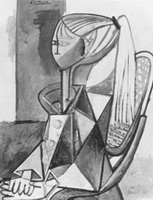 Pablo Picasso. Portrait of Sylvette David 09, 1954