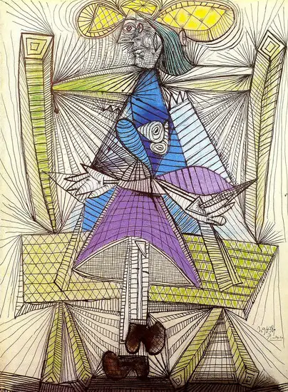 Pablo Picasso. Seated Woman (Dora Maar), 1938