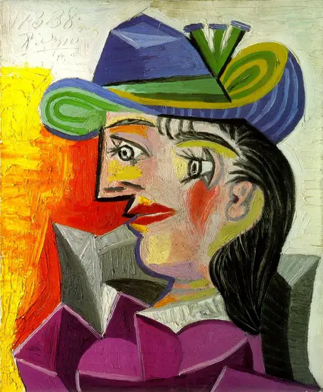 Pablo Picasso. Woman with a Blue Hat, 1939