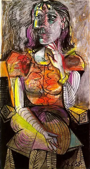 Pablo Picasso. Seated Woman, 1938