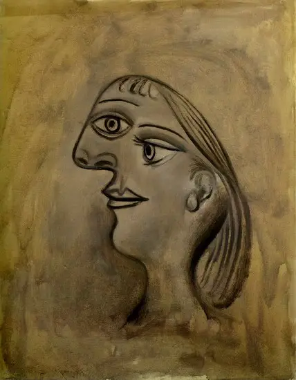 Pablo Picasso. Woman head - left Profile, 1938