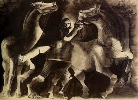 Pablo Picasso. Horses and character