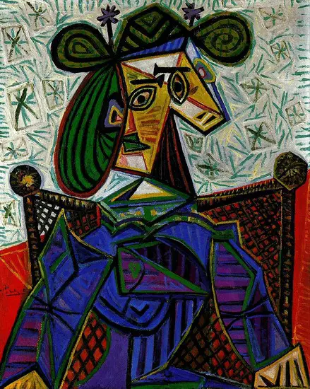 Pablo Picasso. Woman sitting in an armchair, 1940