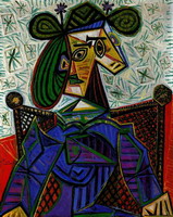 Pablo Picasso. Woman sitting in an armchair