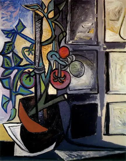 Pablo Picasso. Plant tomatoes, 1944