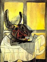 Pablo Picasso. Bull's head on a table