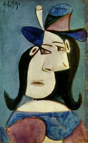 Pablo Picasso. Bust of Woman with Hat 2, 1939