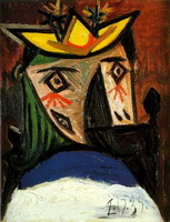 Pablo Picasso. Feminine figure head (Dora Maar)