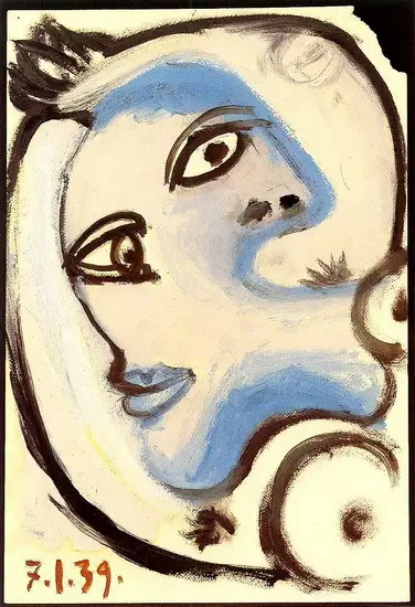 Pablo Picasso. Head of a Woman, 1939