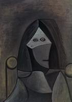 Pablo Picasso. Portrait of woman with a beret