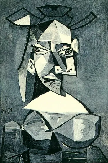 Pablo Picasso. Buste de femme au chapeau 1, 1939