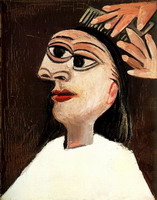 Pablo Picasso. The hairstyle