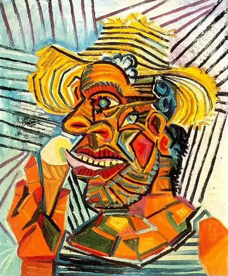 Pablo Picasso. Man with ice cream cone, 1938