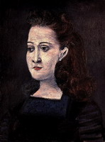 Woman with blue collar (Portrait d`Inez)