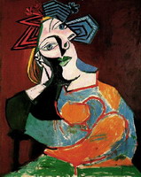 Pablo Picasso. Woman leaning, 1937