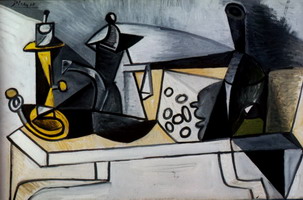 Pablo Picasso. Still Life with gruyere