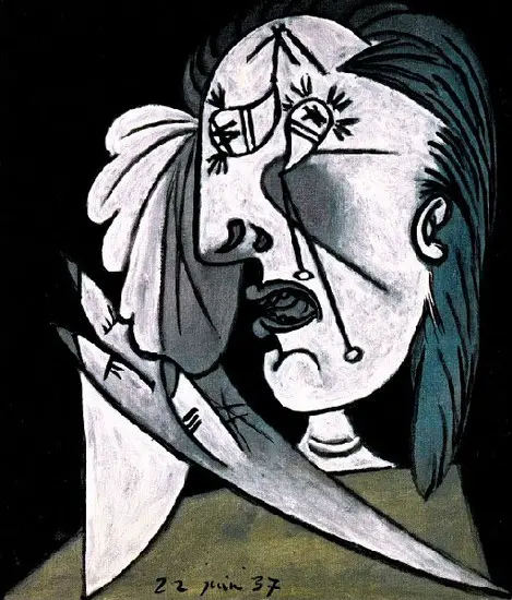 Pablo Picasso. Weeping Woman with handkerchief, 1937
