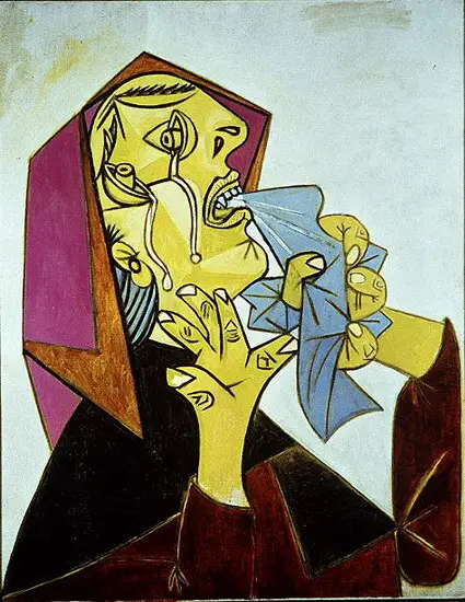 Pablo Picasso. Weeping Woman with handkerchief III, 1937