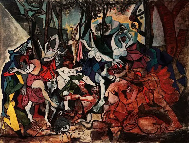 Pablo Picasso. According to operative Bacchanales- Triumph of Pan Chick, 1944