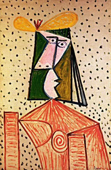 Pablo Picasso. Female bust, 1944